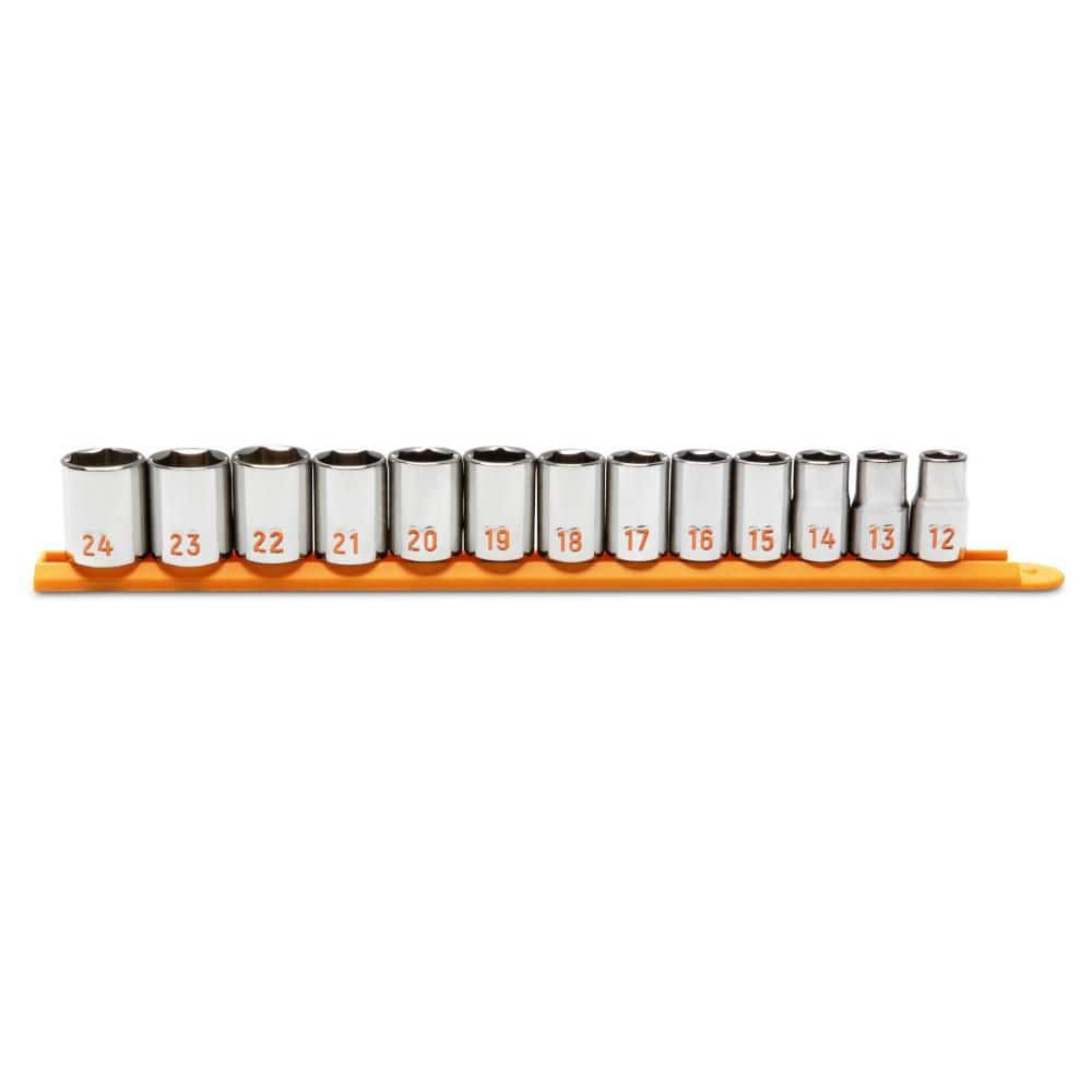 GEARWRENCH 1/2 in. Drive 6-Point Metric Hi-Viz Socket Set (13-Piece)