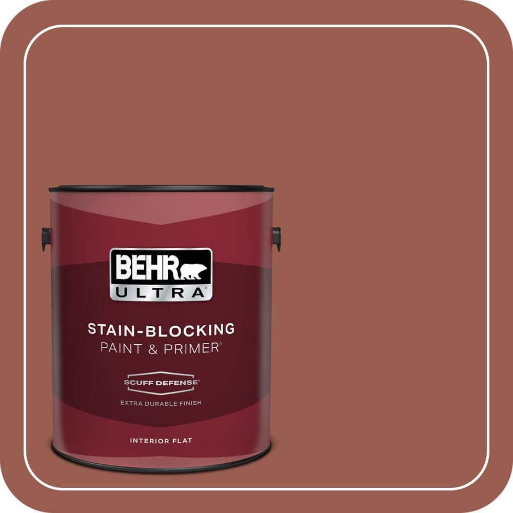 BEHR ULTRA 1 gal. #S160-6 Red Potato Extra Durable Flat Interior Paint & Primer