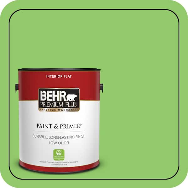 BEHR PREMIUM PLUS #430B-5 Apple Orchard Enamel Low Odor & Primer (2)