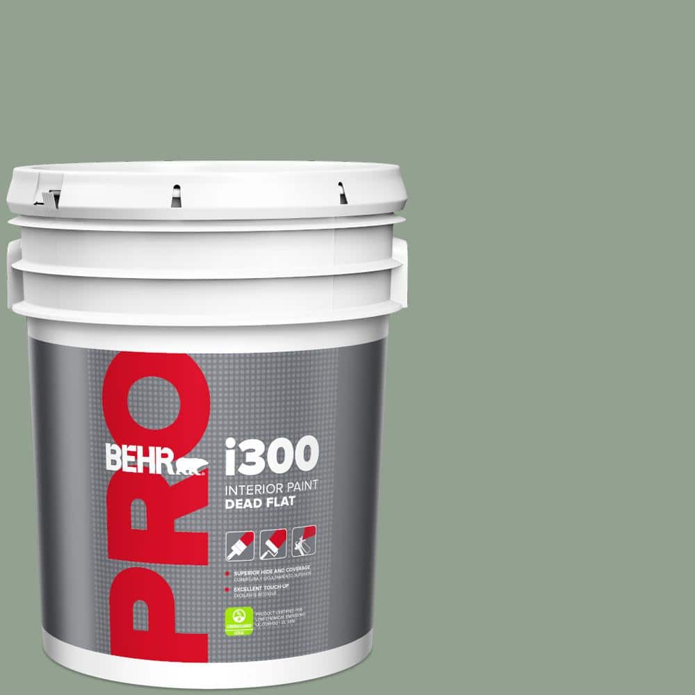 BEHR PRO 5 gal. #N400-4 Forest Path Dead Flat Interior Paint