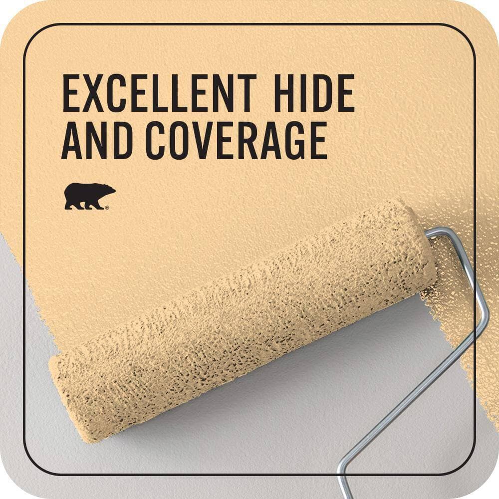 BEHR PREMIUM PLUS #QE-19 September Sun Enamel Interior/Exterior Paint & Primer Color Sample (4)