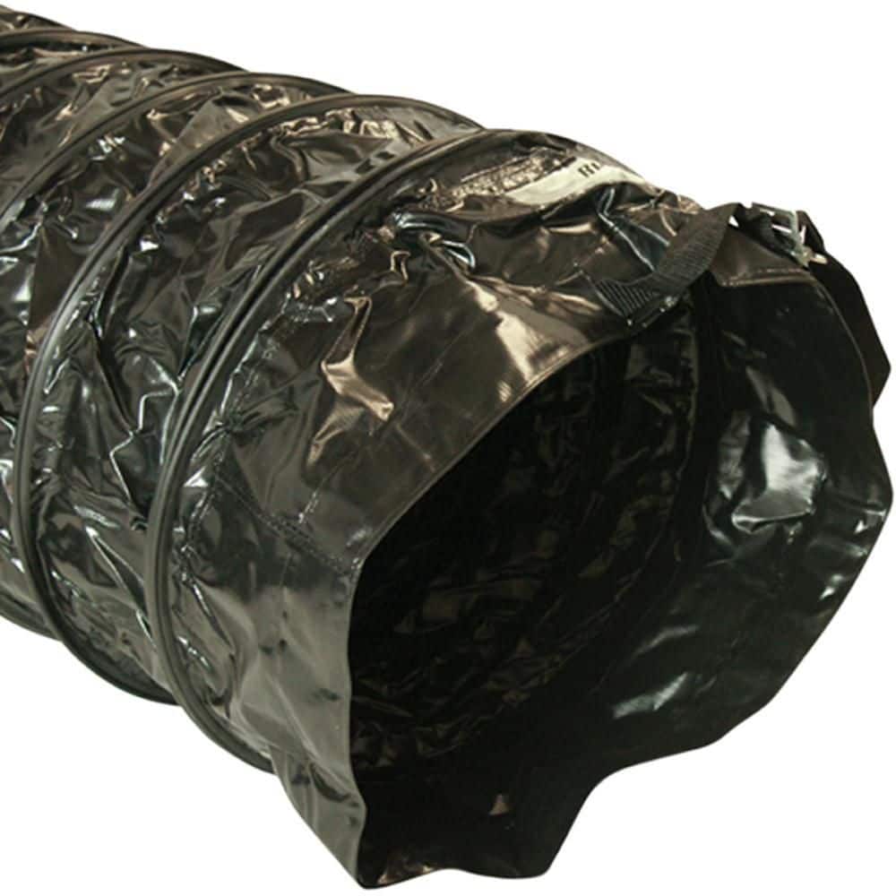 Rubber-Cal D 25 ft. Coil Flexible Ducting Air Ventilator Black (2)