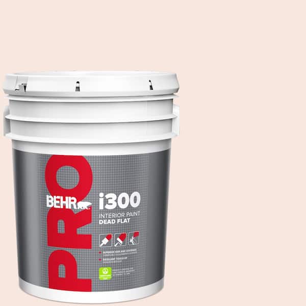 BEHR PRO 5 gal. #RD-W03 My Sweetheart Dead Flat Interior Paint (2)