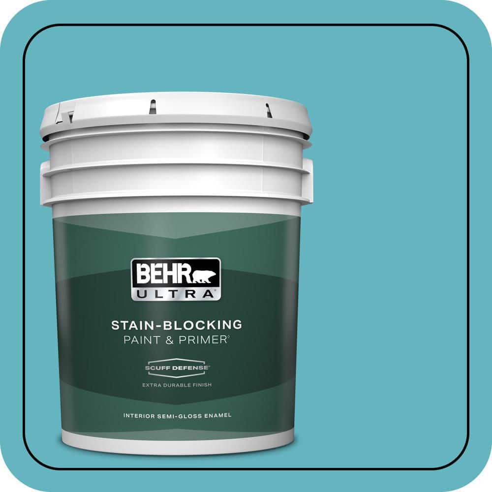 BEHR ULTRA 5 gal. #MQ4-51 Adonis Extra Durable Semi-Gloss Enamel Interior Paint & Primer