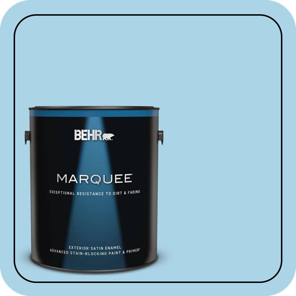 BEHR MARQUEE 1 gal. #550C-3 Monaco Satin Enamel Exterior Paint & Primer