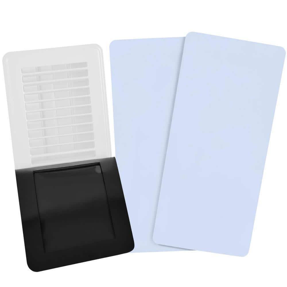Angel Sar 5.5" x 12" White Magnetic Vent Covers, Floor Vent Covers for Floor, Wall or Ceiling Vents (3-Pack) (1)
