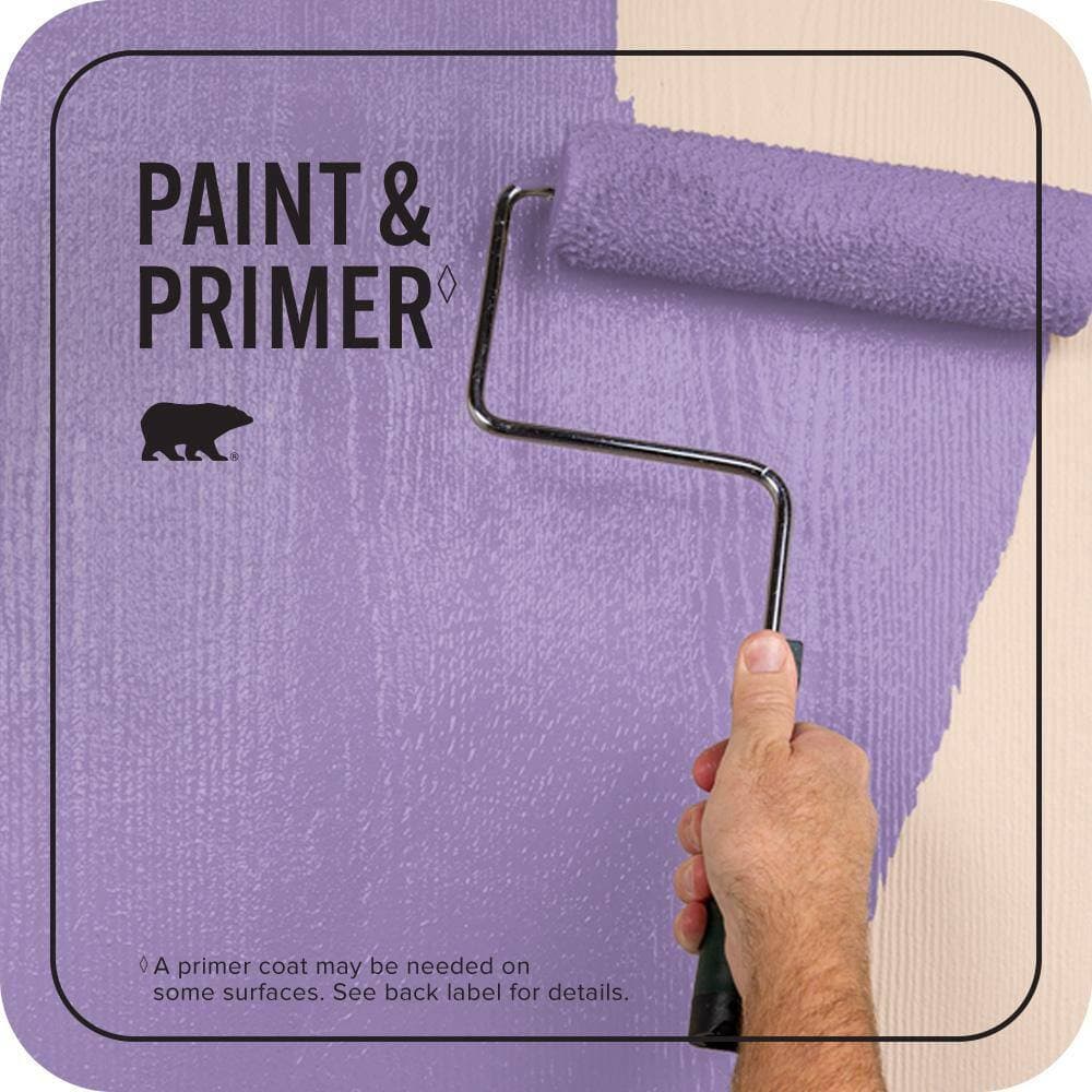 BEHR PREMIUM PLUS 1 gal. #P570-4 Classic Bouquet Flat Exterior Paint & Primer (3)