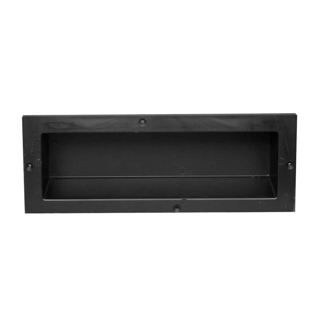 Tile Redi Redi Ledge 4 in. L x 6 in. H x 16 in. W Recessed Shaving Bathroom Shelf in Black (3)