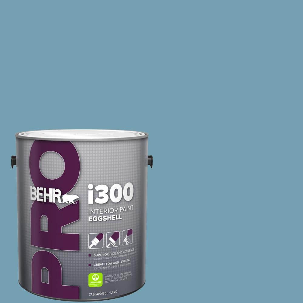 BEHR PRO 1 gal. #S480-4 Saga Blue Eggshell Interior Paint (1)