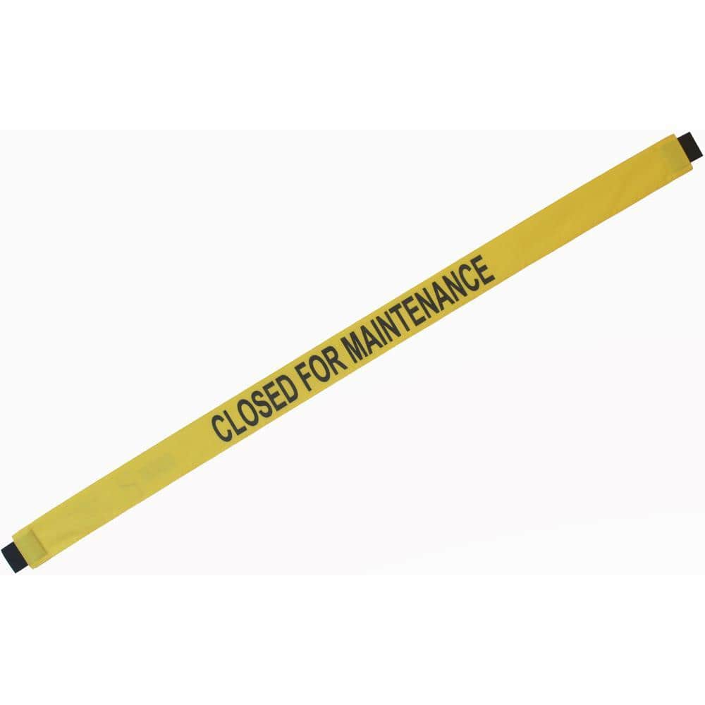 Magnetic Door Barrier Nylon Closed for Maintenance Safety Banner with Magnetic Ends. Fits up to a 51 in. Extra-Wide Doorway