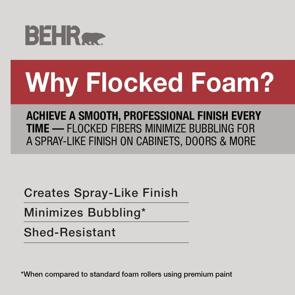 BEHR 4 in. Premium Flocked Foam Mini Roller Tray Kit (3-Piece) (4)