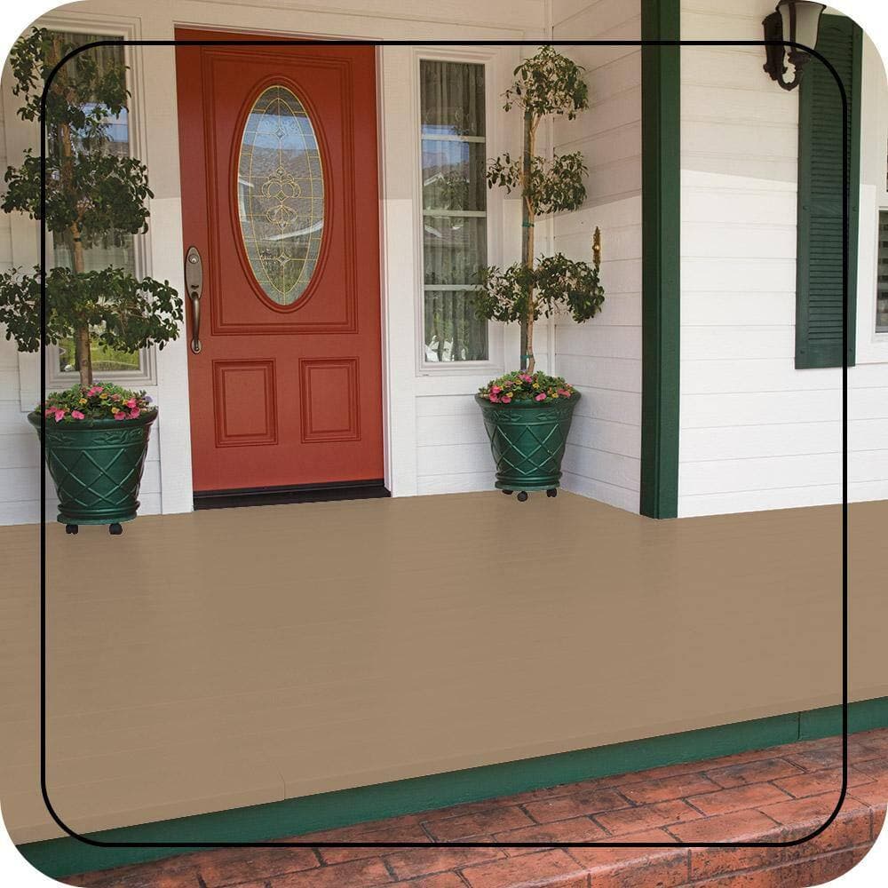 BEHR PREMIUM #N270-4 Low-Lustre Enamel Interior/Exterior Porch and Patio Floor Paint (2)