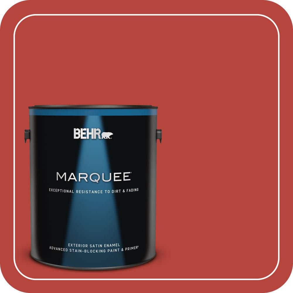 BEHR MARQUEE 1 gal. #P160-7 Stiletto Love Satin Enamel Exterior Paint & Primer (1)