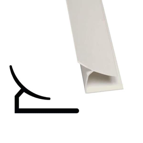 Stabilit 854 1/2 in. x 7/8 in. x 96 in. PVC White FRP Inside Corner Moulding