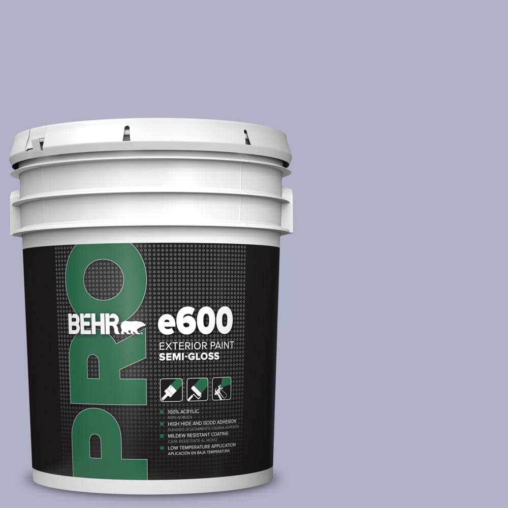 BEHR PRO 5 gal. #S560-3 Noble Purple Semi-Gloss Exterior Paint