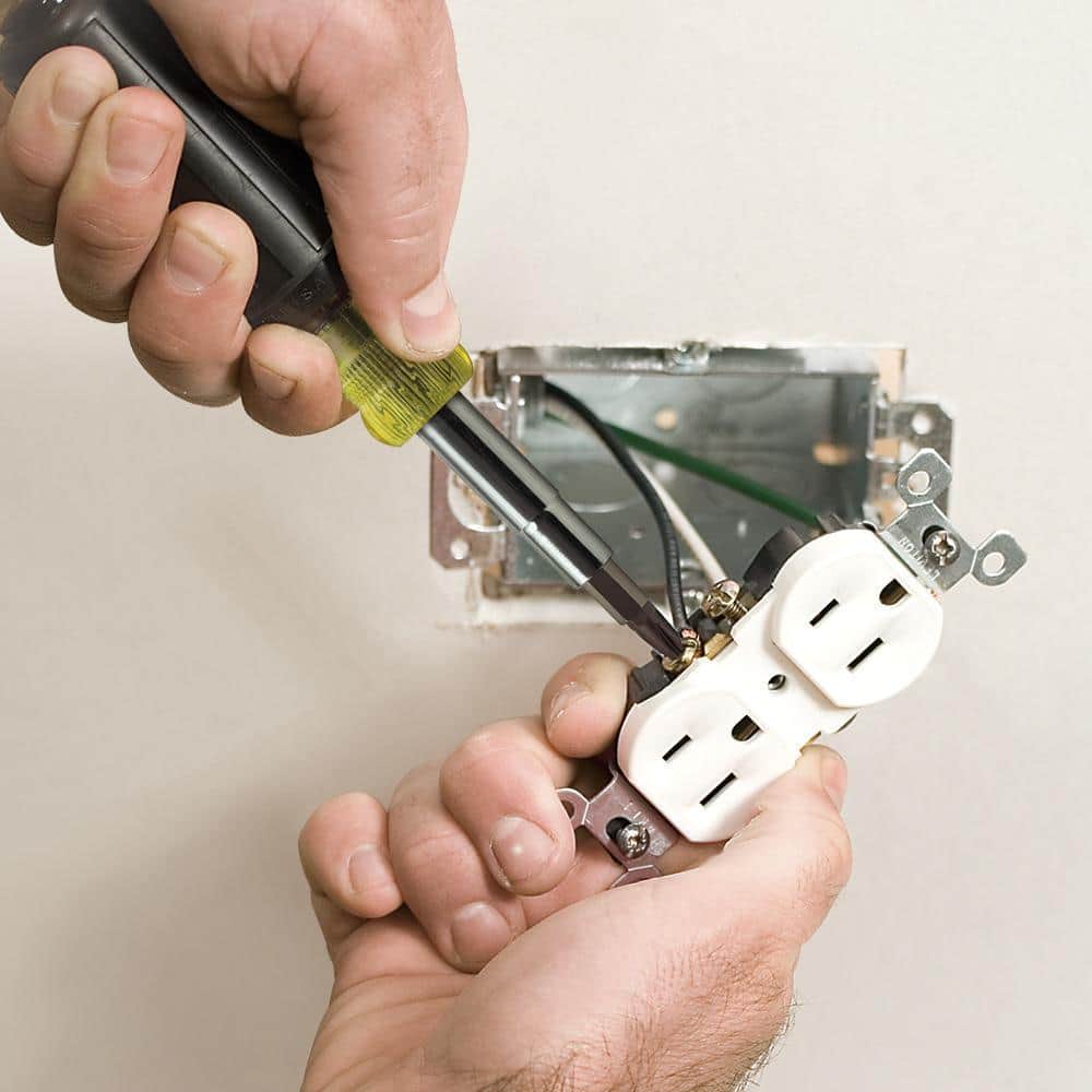 Lutron Diva LED+ Dimmer Switch for Dimmable LED, White, Klein 11-in-1 Multi Bit Screwdriver and Nut Driver (4)