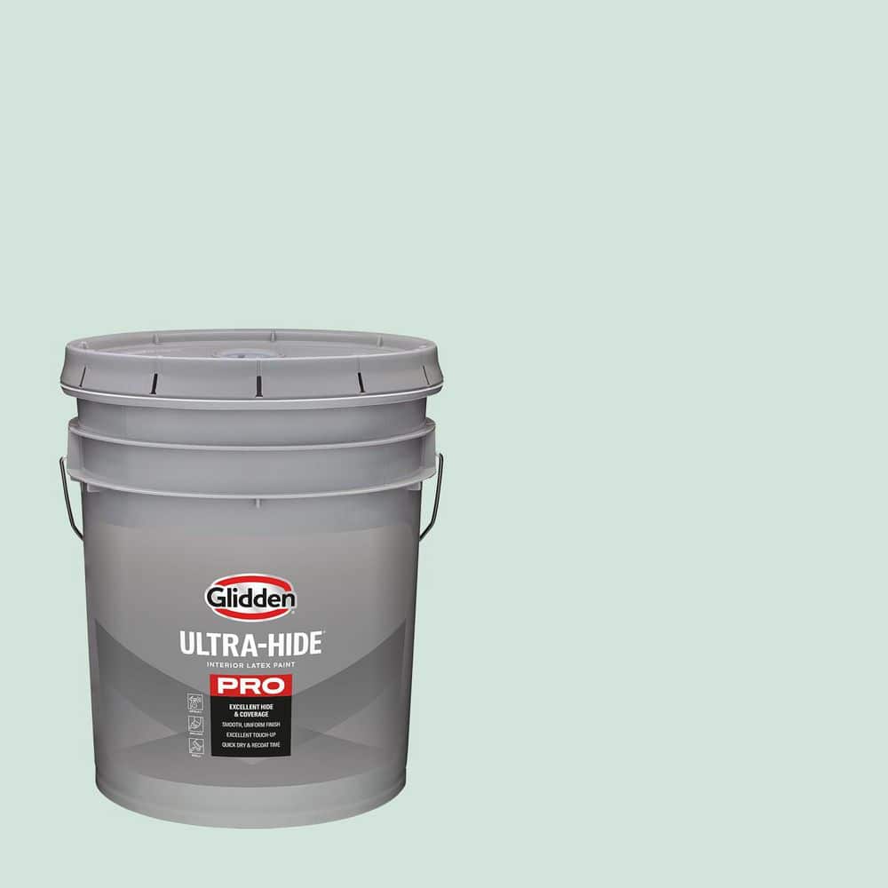 Glidden Ultra-Hide 5 gal. PPG1139-1 Summer Breeze Ultra Flat Interior Paint