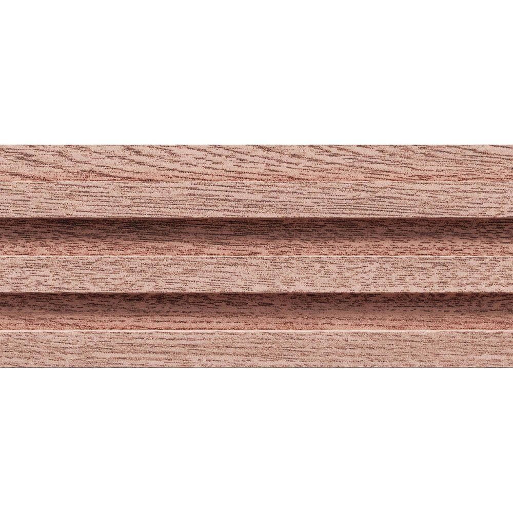Ornamental Mouldings 0.375 in. D x 5 in. W x 47.5 in. L Unfinished Red Oak Wood Accent Wall Panel Moulding (3)