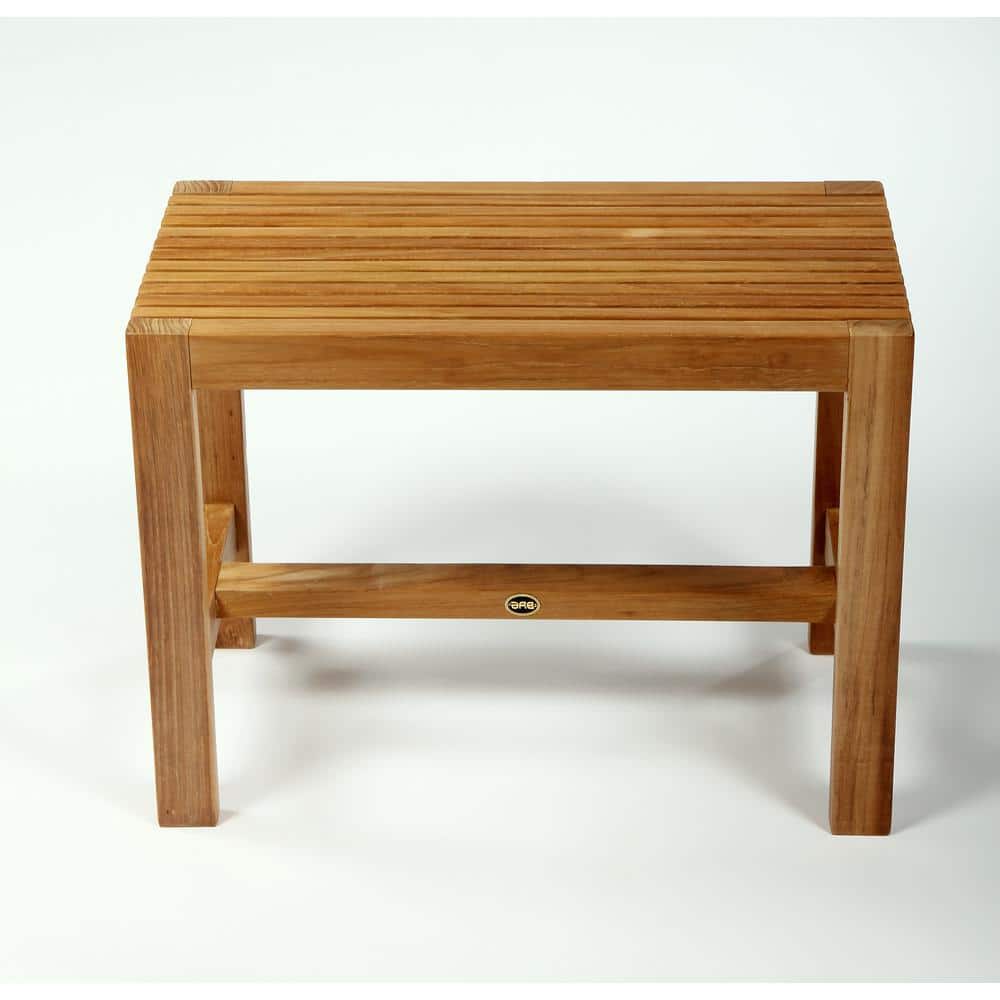 ARB Teak and Specialties 24 in. W Fiji Bathroom Shower Bench in Natural Teak (3)