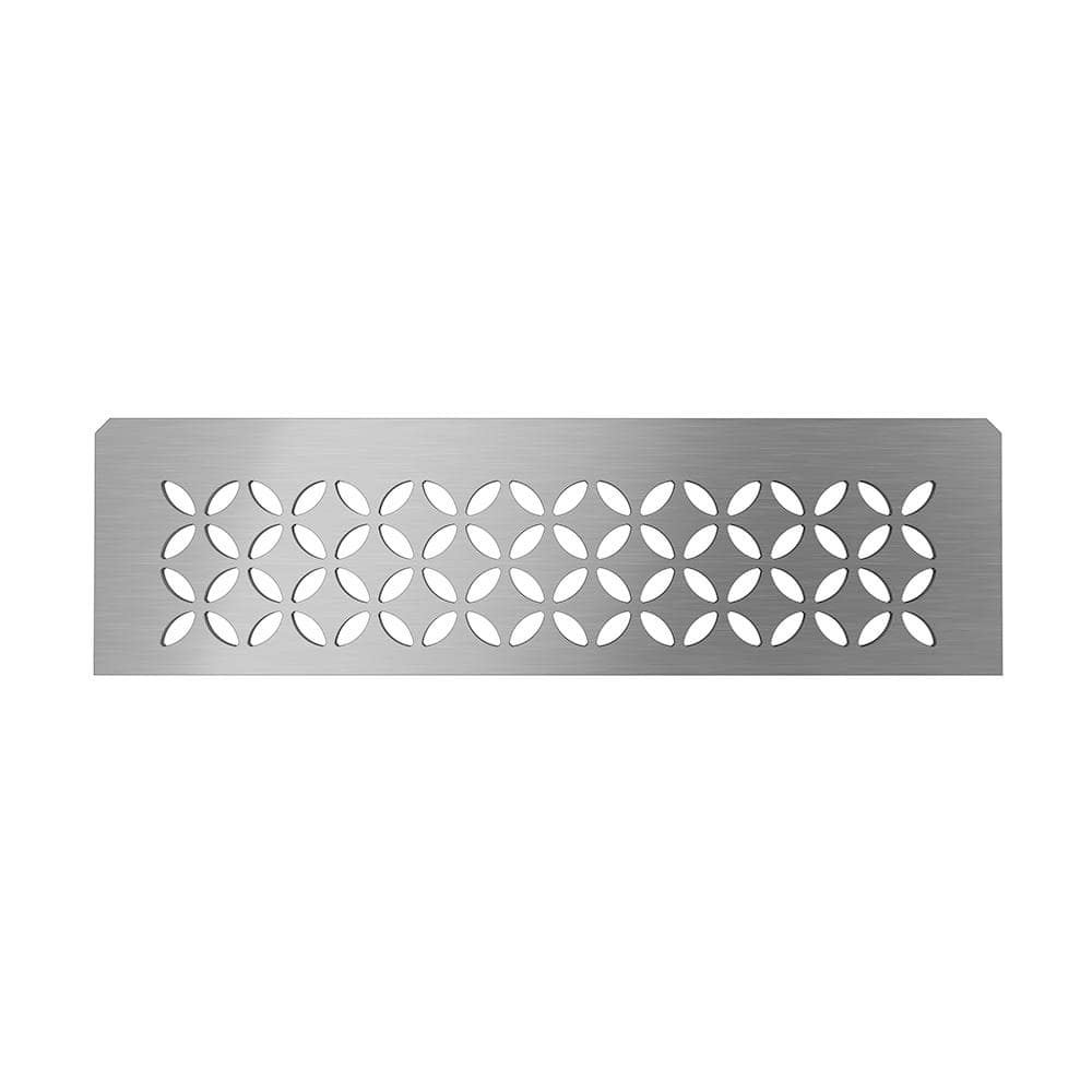 Schluter Shelf-N Brushed Stainless Steel Floral Niche Shelf (2)