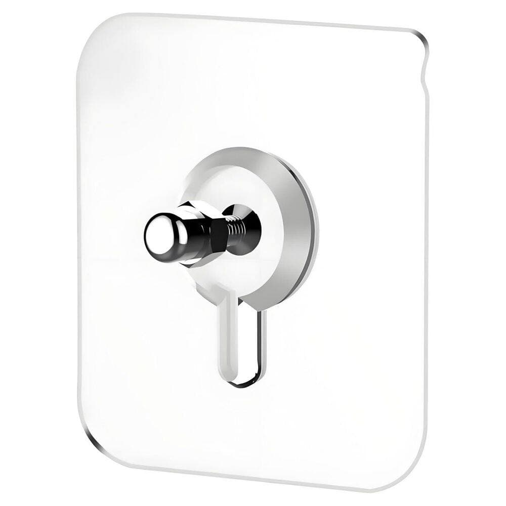 KHKFY J-Hook 10-Piece No-Drill Wall Hooks for Robe and Towel Use Heavy Duty Adhesive Hangers Removable Nonmarking Tape (2)