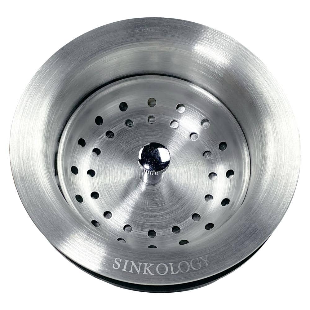 SINKOLOGY SinkSense 3.5 in. Heavy Duty Basket Strainer Drain with Post Style Basket