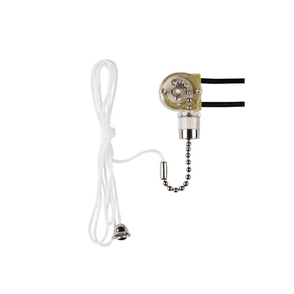Commercial Electric Chrome Pull Chain Fan Light Switch (2)