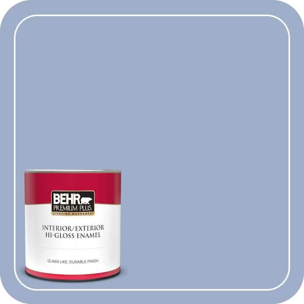BEHR PREMIUM PLUS 1 qt. #MQ5-17 Poetry Reading Hi-Gloss Enamel Interior/Exterior Paint & Primer (2)