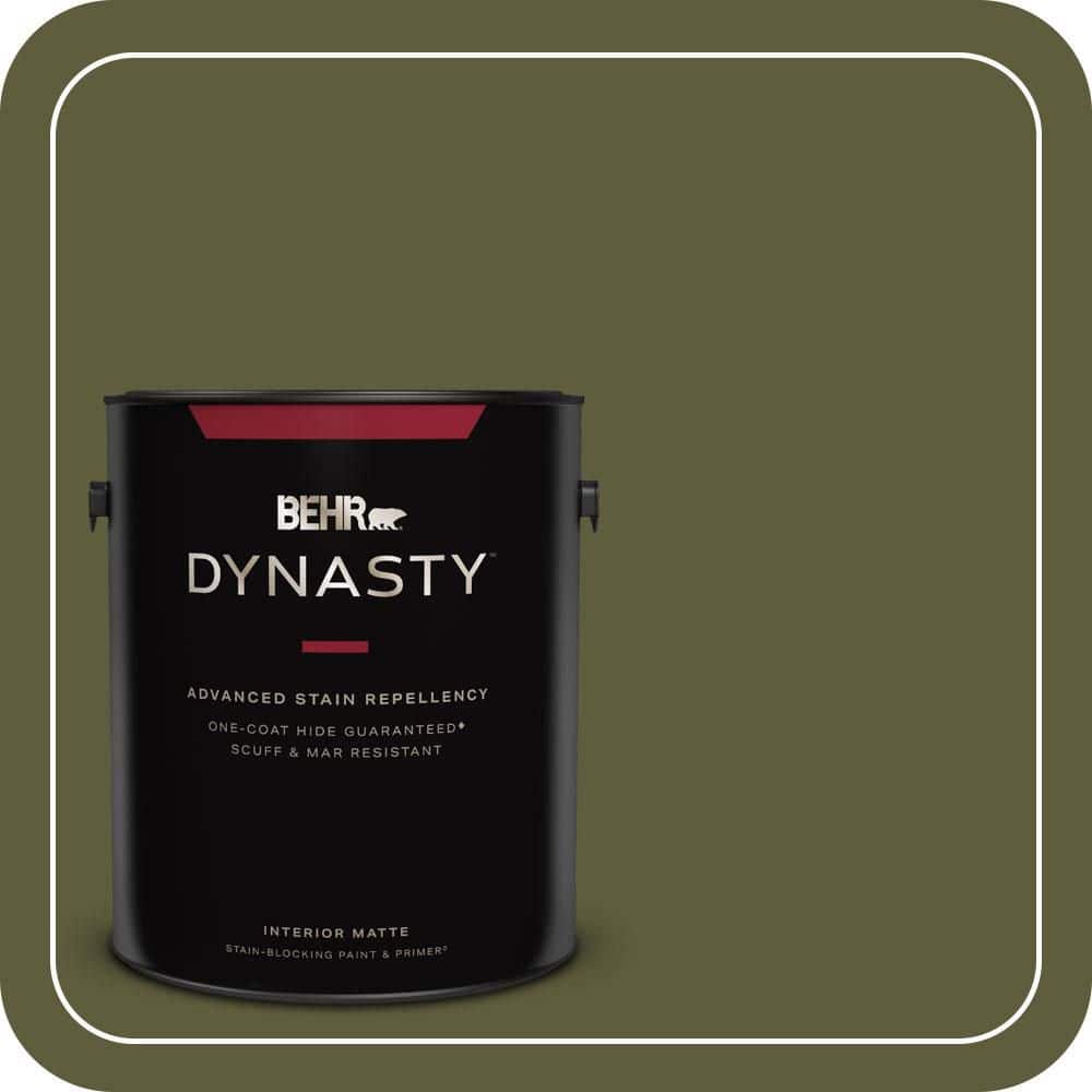 BEHR DYNASTY 1 gal. #PPU9-25 Eastern Bamboo Matte Interior Stain-Blocking Paint & Primer