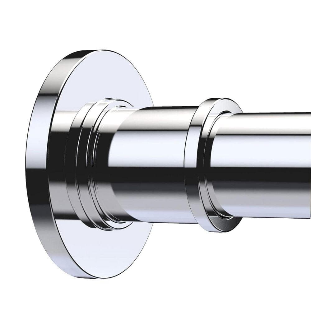 JFVKAF Adjustable 16.90" L x 2.60" W Stainless Steel Non Slip Spring Tension Shower Curtain Rod for Window or Bathroom Chrome