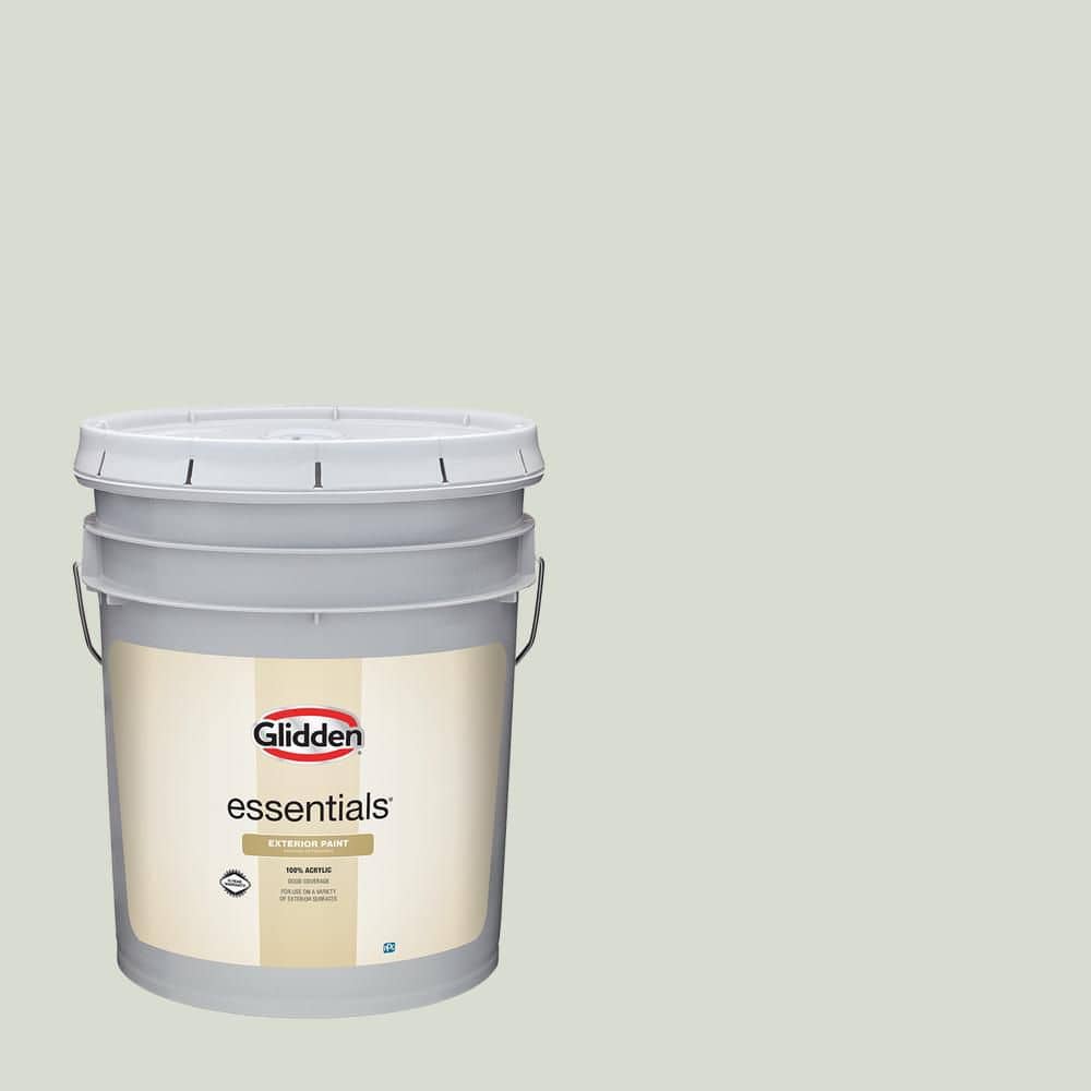 Glidden Essentials 5 gal. PPG1033-2 Wayward Willow Flat Exterior Paint