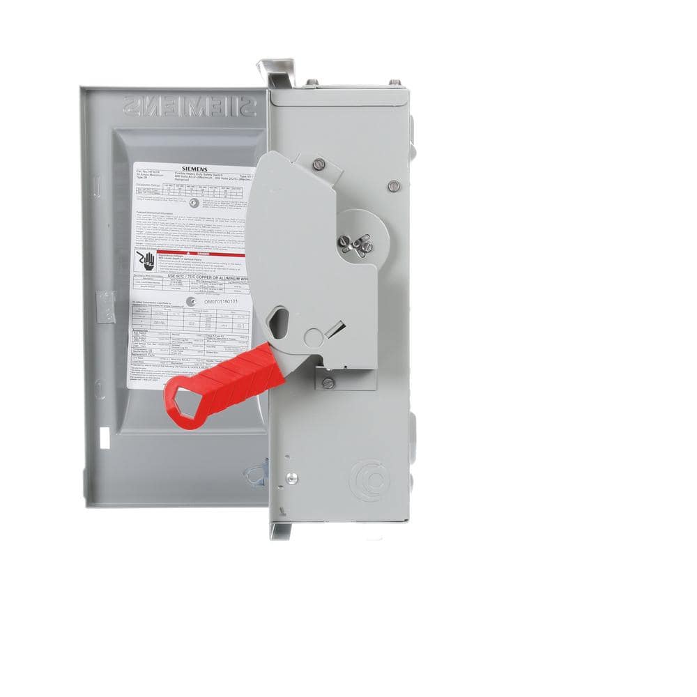 Siemens Heavy Duty 30 Amp 600-Volt 3-Pole Outdoor Fusible Safety Switch (2)
