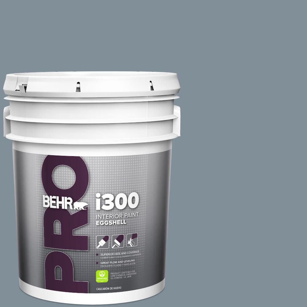 BEHR PRO 5 gal. #MQ5-20 Cold Steel Eggshell Interior Paint
