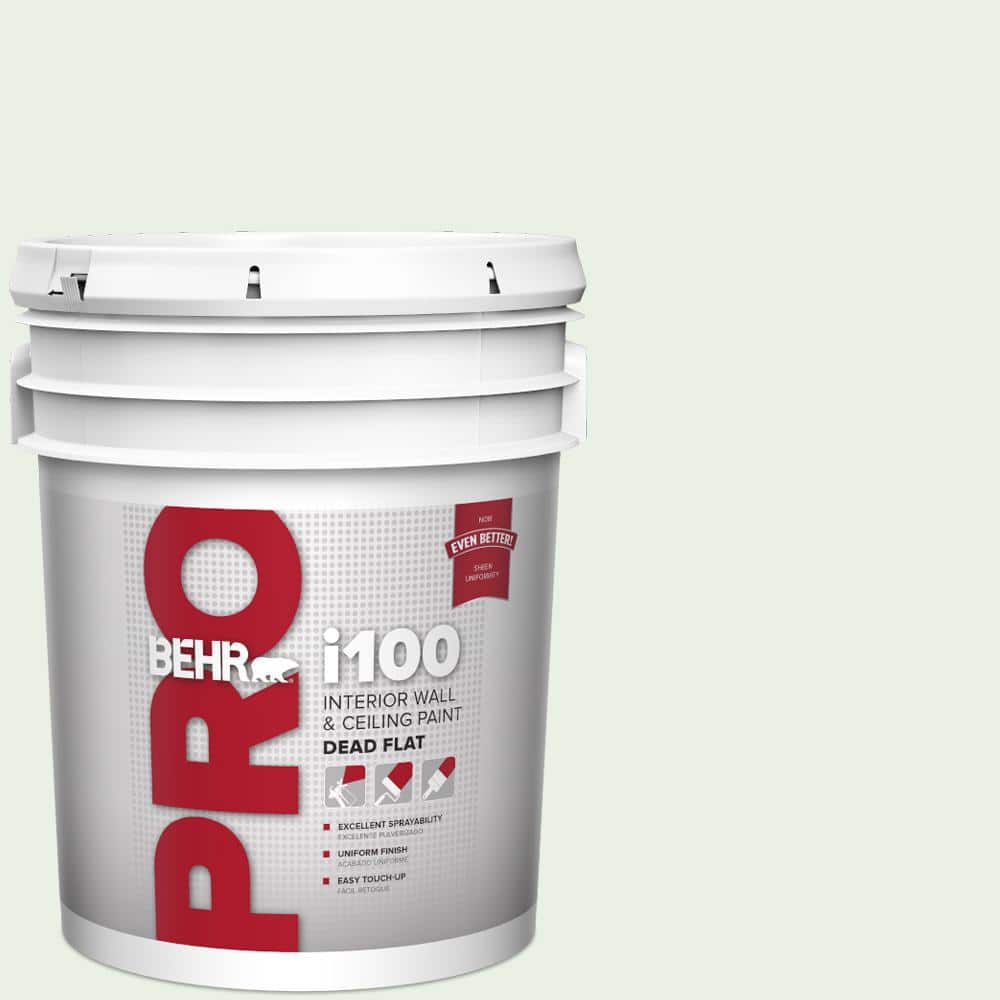 BEHR PRO 5 gal. #440C-1 Cool White Dead Flat Interior Paint (1)