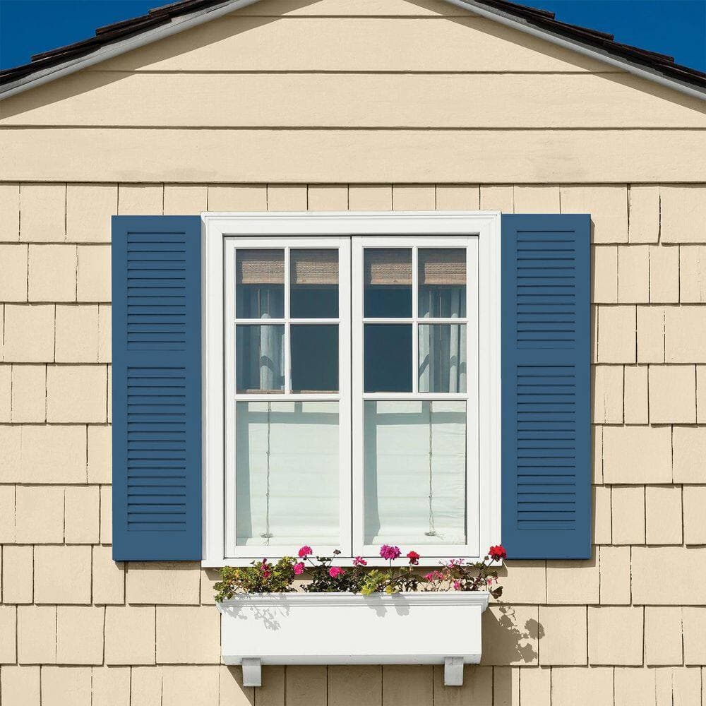 Glidden Premium 1 qt. PPG1160-6 Chinese Porcelain Satin Exterior Latex Paint (4)