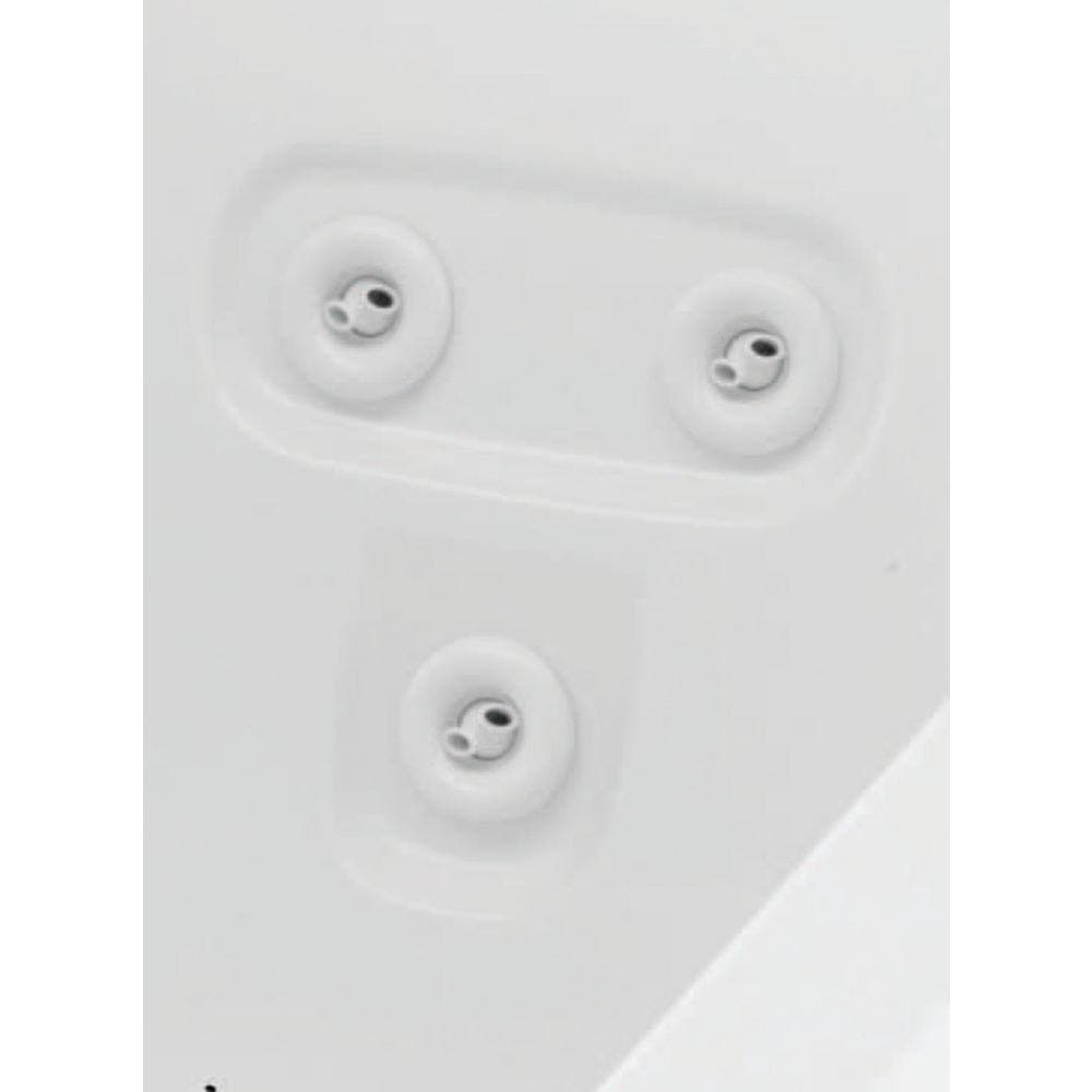 Aquatic Universal 70 in. Oval Drop-In Air Bath/Whirlpool Bathtub with Heater Acrylic Center Drain in White (2)