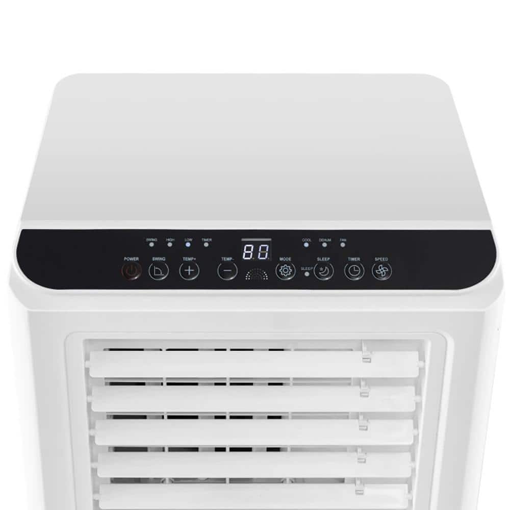 Lukvuzo 8000 BTU 155 CFM 3-Speed Portable Evaporative Cooler with Fan, Dehumidifier Touch Panel with LED Display for 350 sq. ft. (2)