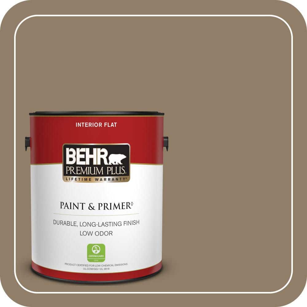 BEHR PREMIUM PLUS 1 gal. #PPU7-03A Sofisticata Flat Low Odor Interior Paint & Primer