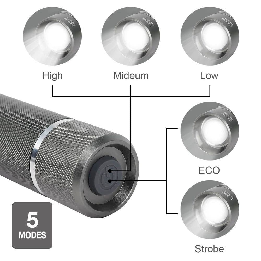 Defiant 3000 Lumens LED Slide-to-Focusing Alkaline Flashlight (4)