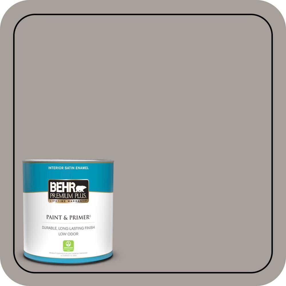 BEHR PREMIUM PLUS #T16-18 Mauve Melody Enamel Low Odor & Primer (1)