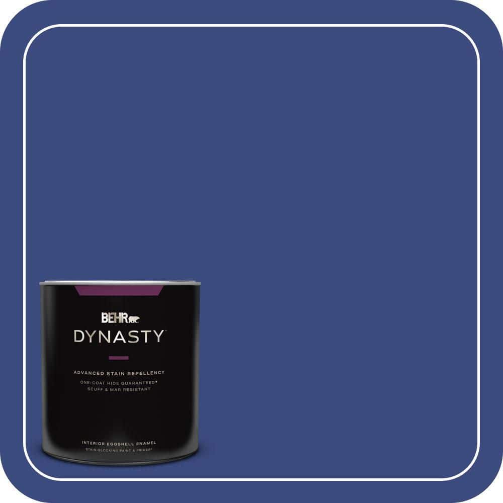BEHR DYNASTY 1 qt. #P530-7 Tanzanite One-Coat Hide Eggshell Enamel Interior Stain-Blocking Paint & Primer