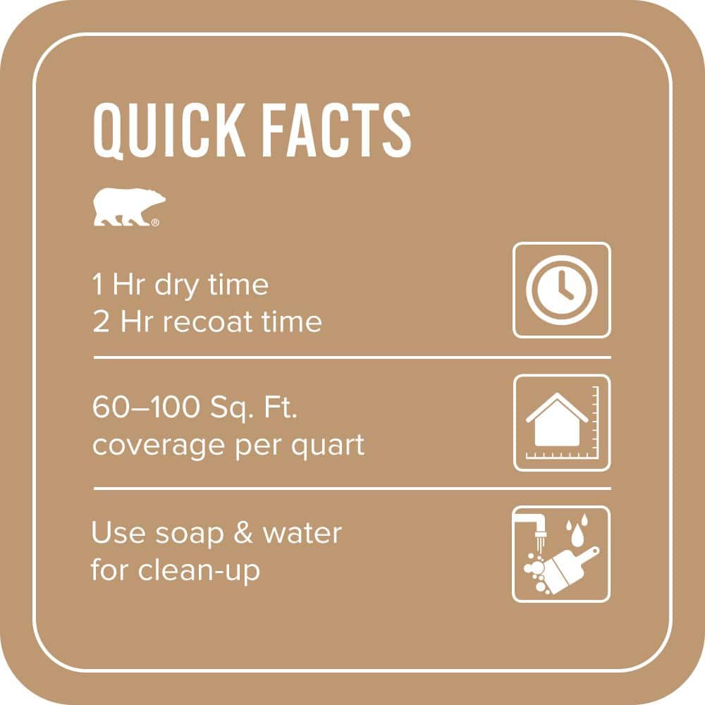 BEHR PREMIUM PLUS 1 qt. #270F-5 Wilmington Tan Flat EcoMix Plant-Based Interior Paint & Primer (3)