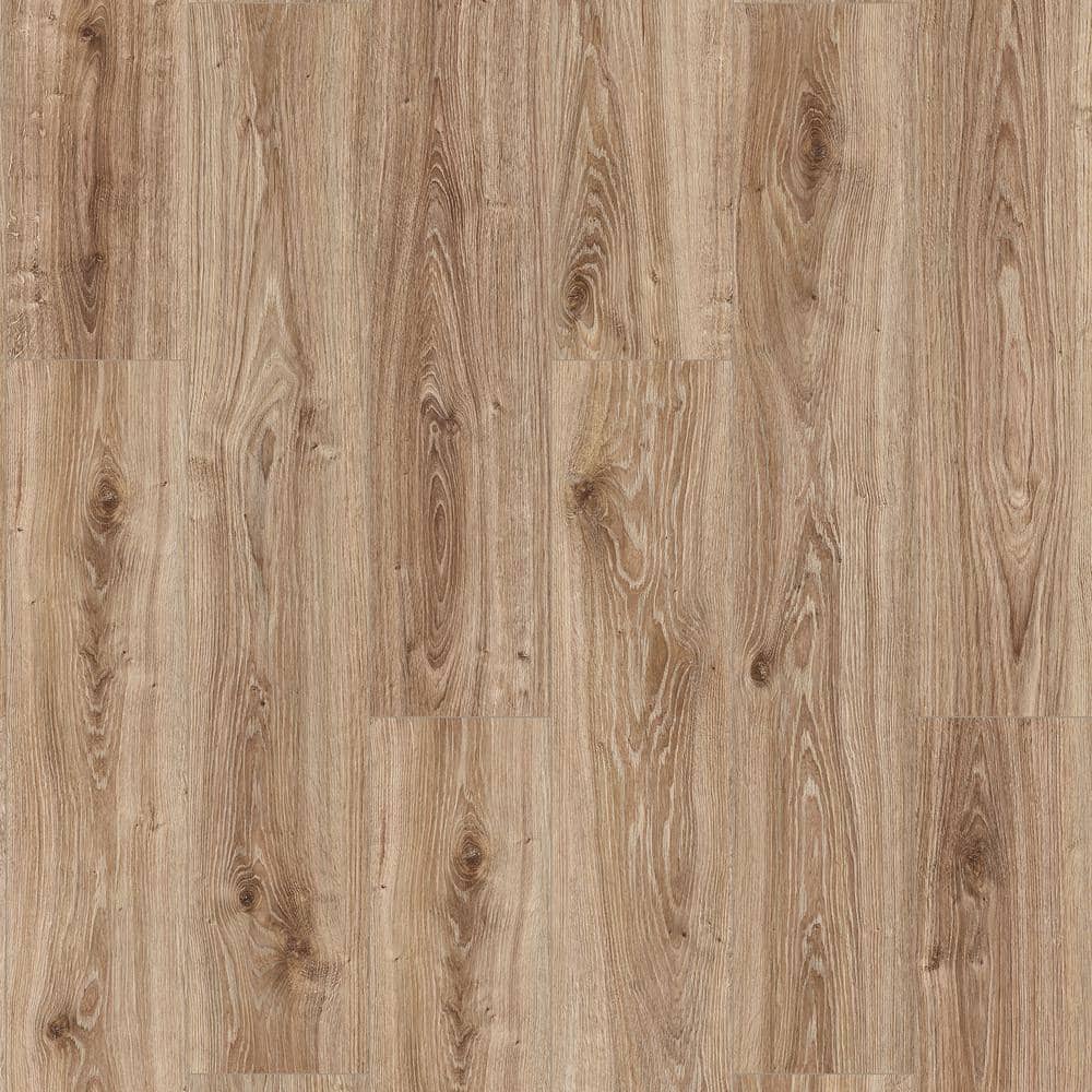 TrafficMaster Ingleton White Oak 7 mm T x 8 in. W Laminate Wood Flooring (23.91 sq. ft./case)