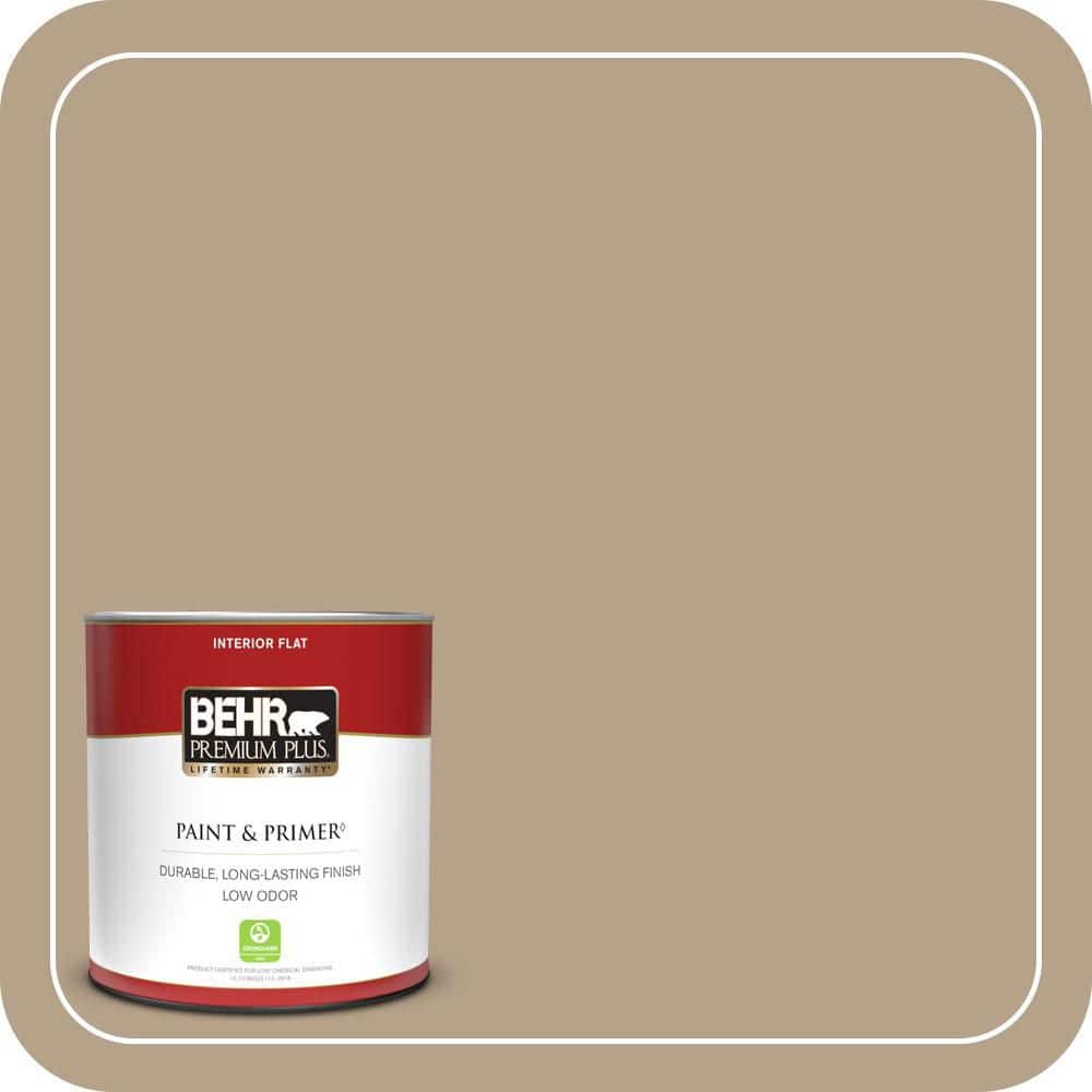BEHR PREMIUM PLUS 1 qt. #PPU7-06 Chateau Flat Low Odor Interior Paint & Primer
