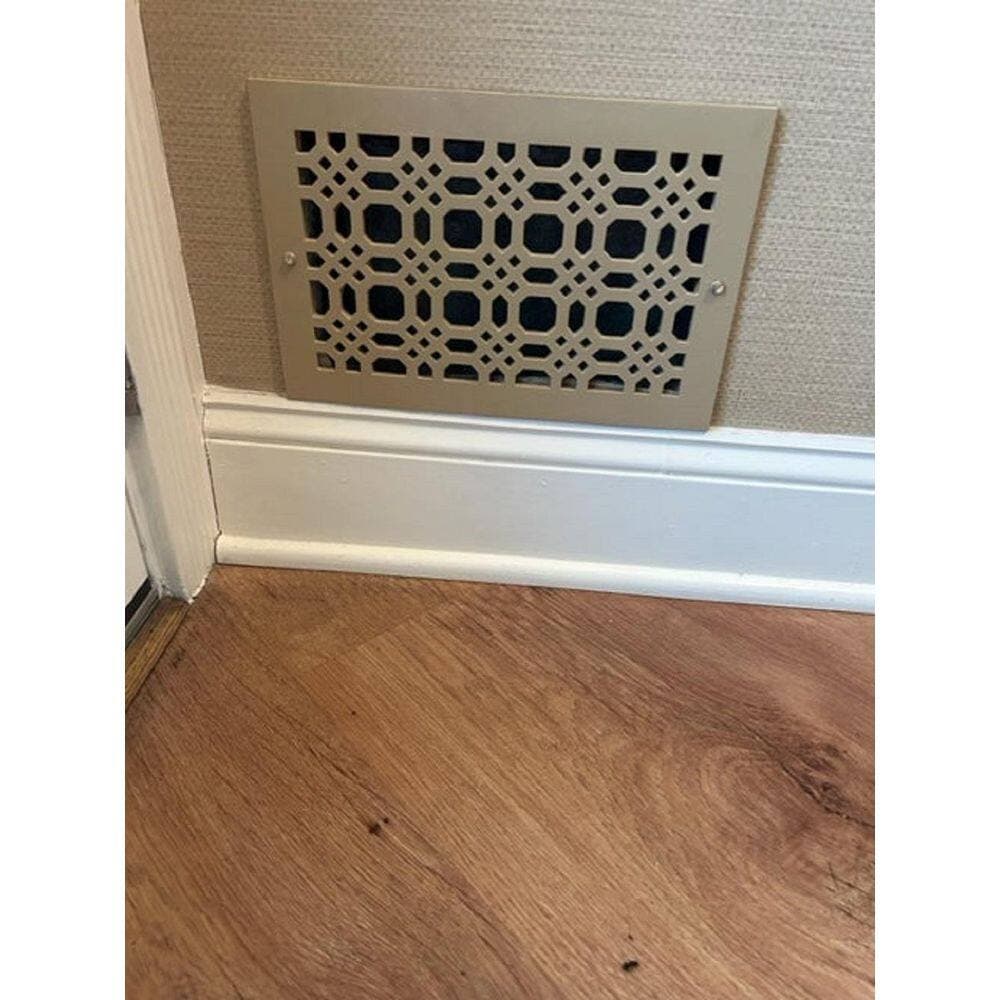 STELLAR Gemstone Wall And Ceiling Registers 6x30 (Duct Opening) 8x32 Overall Size - Wooden Screw-in Decorative Vent Cover (3)