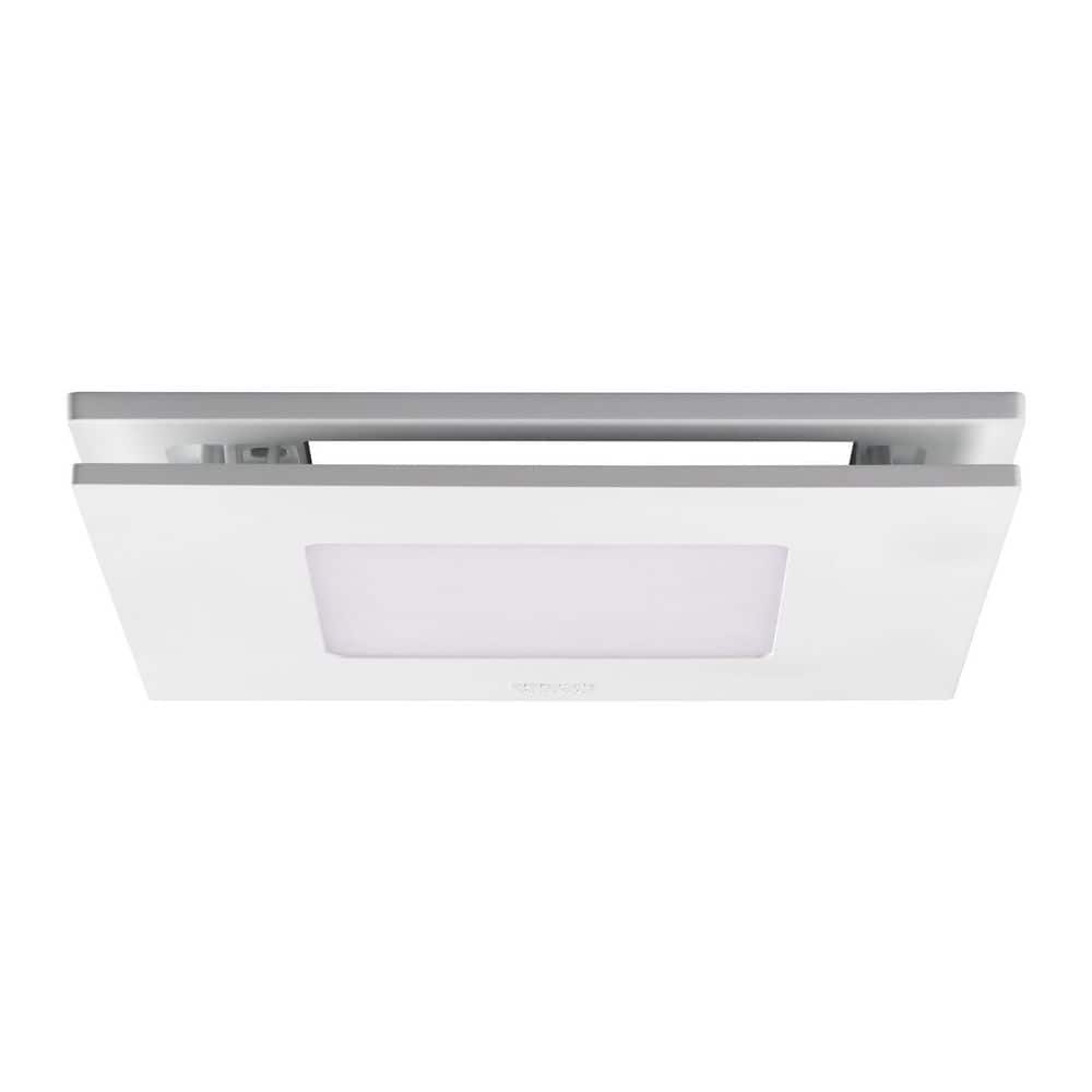Broan-NuTone Clean Cover 12 x 12 x 1-3/16 Bath Fan Replacement Grille White with LED Light fits 90% of Broan and NuTone Fan Models (2)