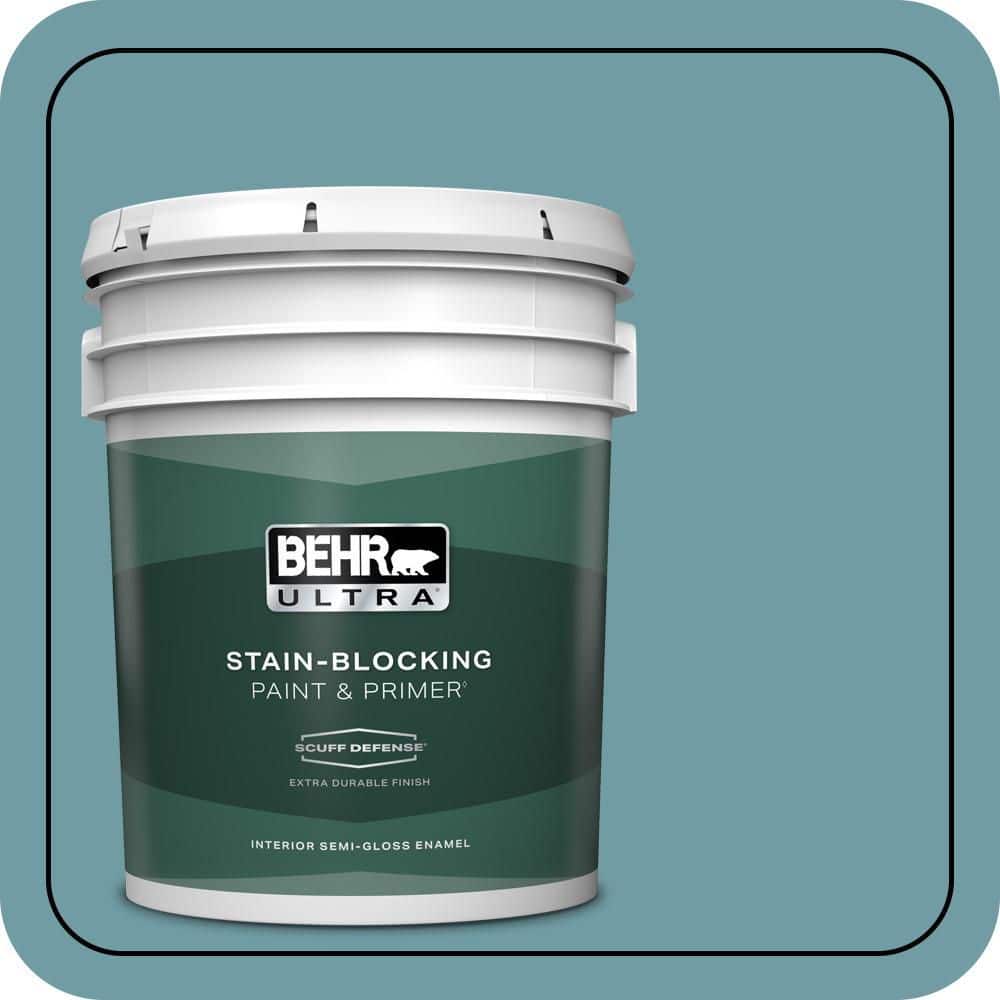 BEHR ULTRA 5 gal. #PPU13-07 Voyage Extra Durable Semi-Gloss Enamel Interior Paint & Primer