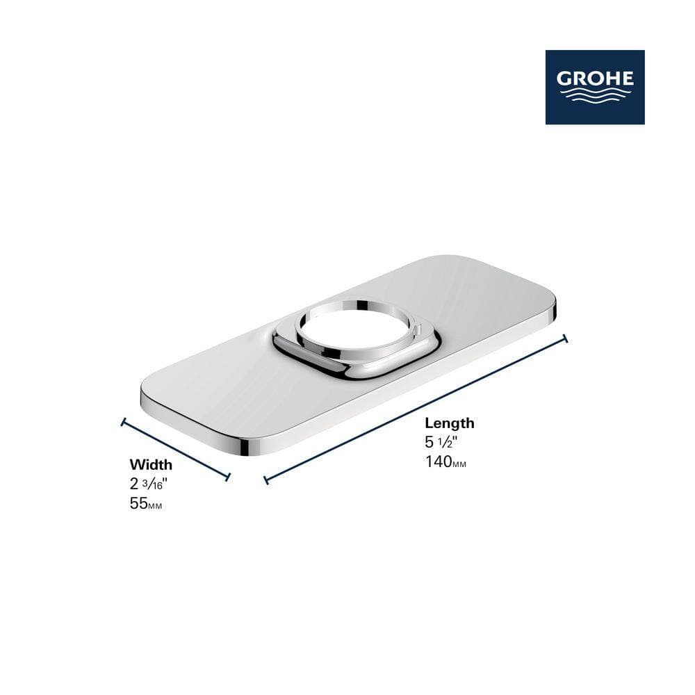 GROHE Cubeo Single Hole Metal Escutcheon Plate (1-Pack) (3)