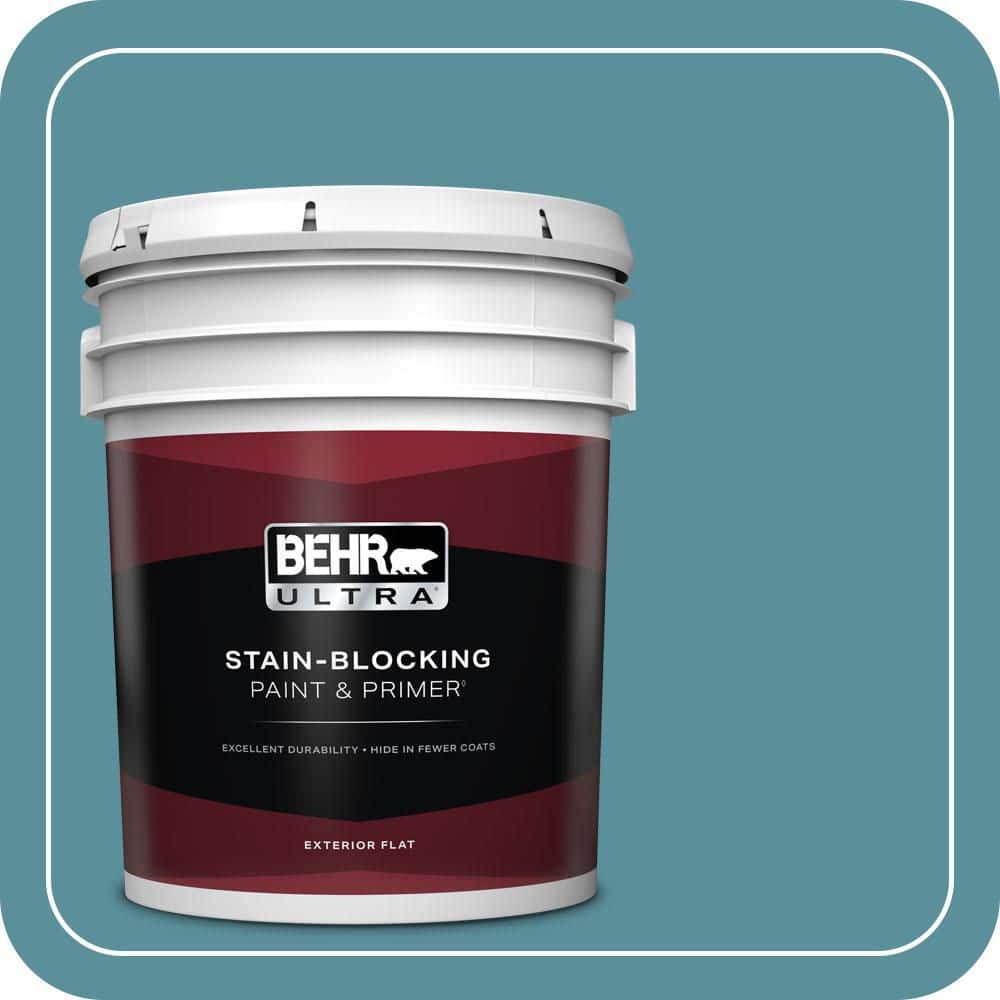 BEHR ULTRA 5 gal. #520F-5 Harbor Flat Exterior Paint & Primer