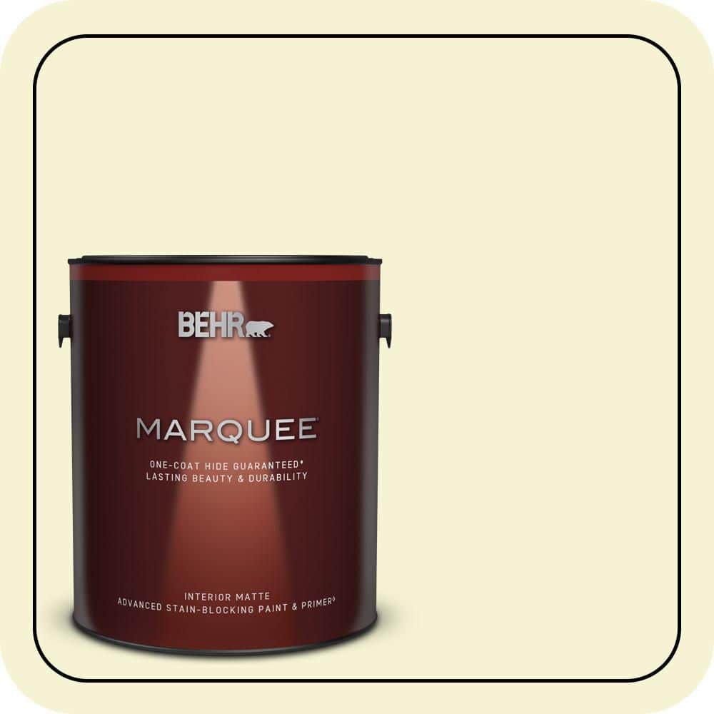 BEHR MARQUEE 1 gal. #P340-1 Admiration Matte Interior Paint & Primer